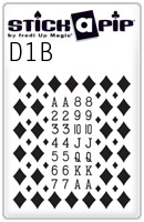 Stick a Pip Black Diamonds Single sheet
