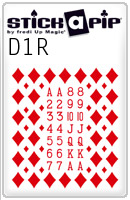 Stick a Pip Red Diamonds Single sheet