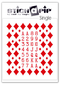 Stick a Pip Red Diamonds Single sheet